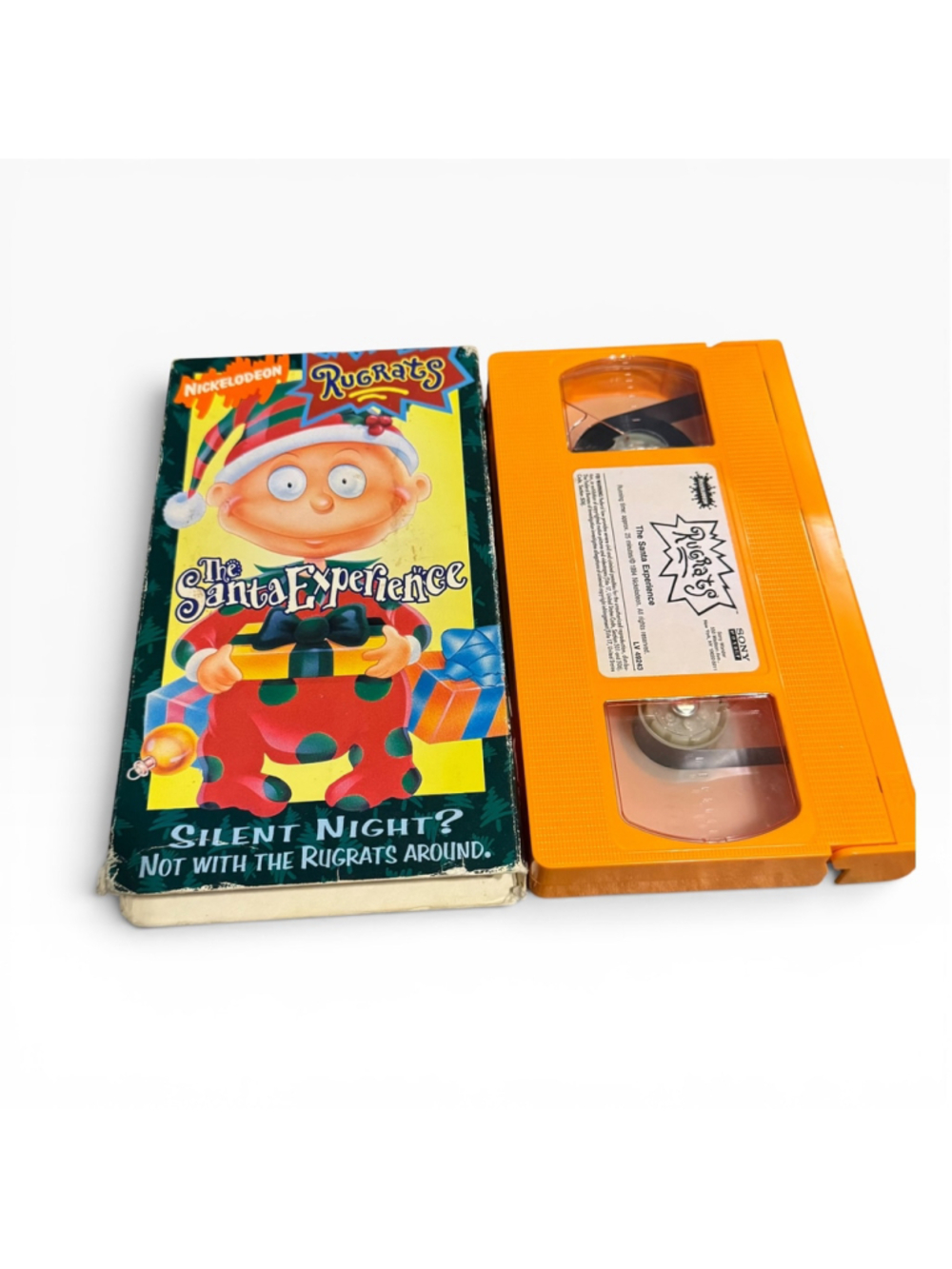 1994 Nickelodeon Rugrats The Santa Experience VHS Orange Tape Movie